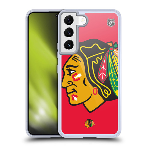 NHL Chicago Blackhawks Oversized Soft Gel Case for Samsung Galaxy S22 5G & MagSafe