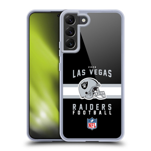 NFL Las Vegas Raiders Graphics Helmet Typography Soft Gel Case for Samsung Galaxy S22+ 5G & MagSafe