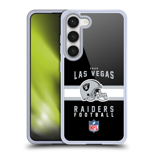 NFL Las Vegas Raiders Graphics Helmet Typography Soft Gel Case for Samsung Galaxy S23 5G & MagSafe