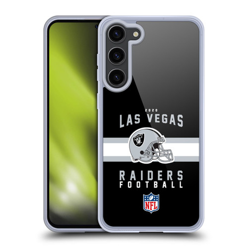 NFL Las Vegas Raiders Graphics Helmet Typography Soft Gel Case for Samsung Galaxy S23+ 5G & MagSafe