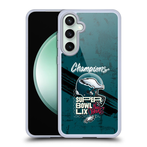 NFL 2025 Super Bowl LIX Champions Eagles Helmet Soft Gel Case for Samsung Galaxy S23 FE 5G & MagSafe