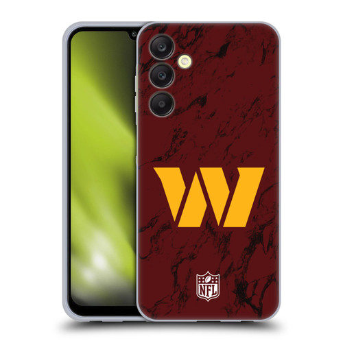 NFL Washington Football Team Graphics Coloured Marble Soft Gel Case for Samsung Galaxy A25 5G