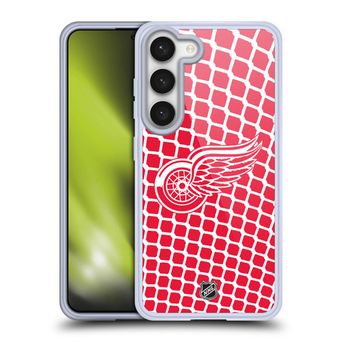 NHL Detroit Red Wings Net Pattern Soft Gel Case for Samsung Galaxy S23 5G & MagSafe