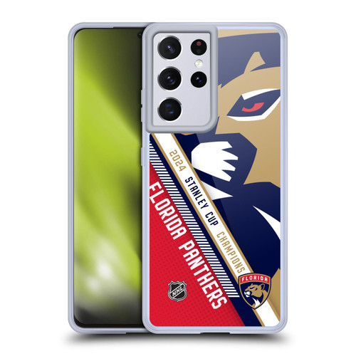 NHL 2024 Stanley Cup Champions Florida Panthers Oversized Soft Gel Case for Samsung Galaxy S21 Ultra 5G & MagSafe