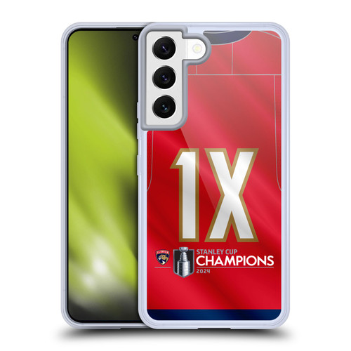 NHL 2024 Stanley Cup Champions Florida Panthers Jersey Soft Gel Case for Samsung Galaxy S22 5G & MagSafe