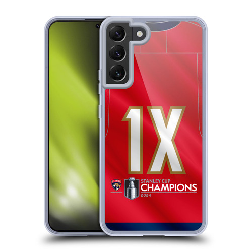 NHL 2024 Stanley Cup Champions Florida Panthers Jersey Soft Gel Case for Samsung Galaxy S22+ 5G & MagSafe