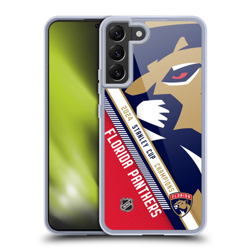 NHL 2024 Stanley Cup Champions Florida Panthers Oversized Soft Gel Case for Samsung Galaxy S22+ 5G & MagSafe