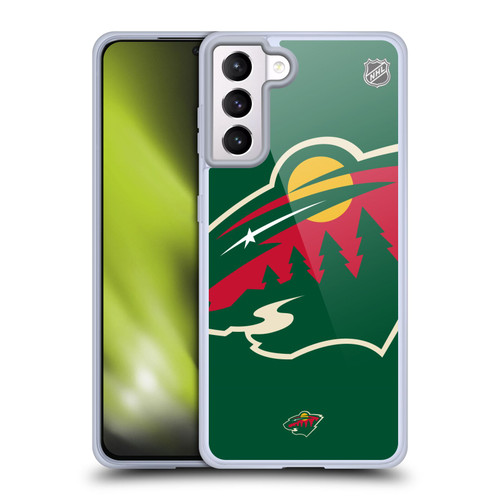 NHL Minnesota Wild Oversized Soft Gel Case for Samsung Galaxy S21+ 5G & MagSafe