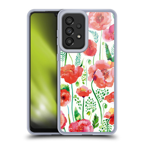 Ninola Floral Red Soft Gel Case for Samsung Galaxy A33 5G (2022)