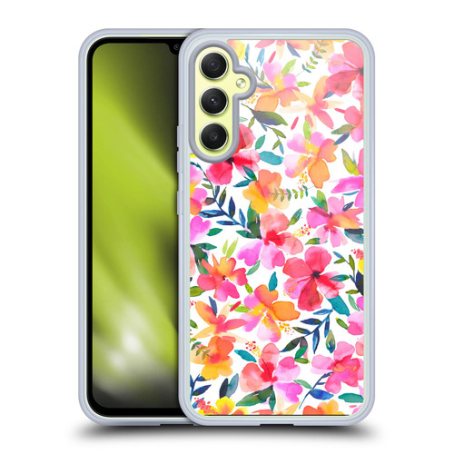 Ninola Floral Hibiscus Soft Gel Case for Samsung Galaxy A34 5G