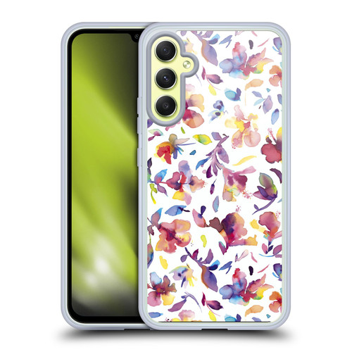 Ninola Floral Watery Hibiscus Soft Gel Case for Samsung Galaxy A34 5G