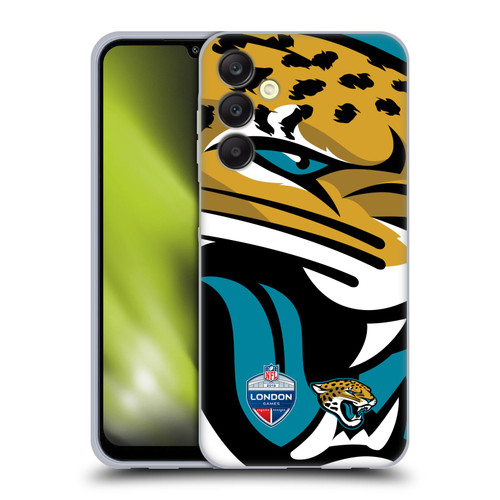 NFL 2019 London Games Oversized Jaguars Soft Gel Case for Samsung Galaxy A25 5G