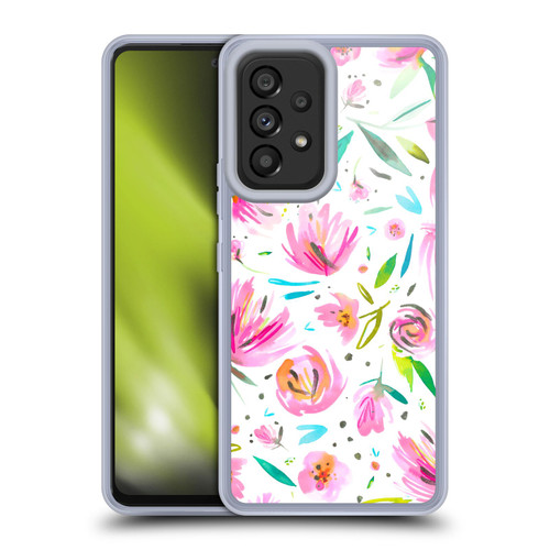 Ninola Floral Peonies Pink Soft Gel Case for Samsung Galaxy A53 5G (2022)