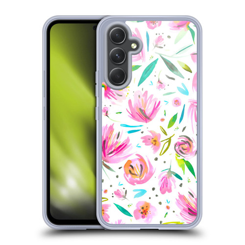 Ninola Floral Peonies Pink Soft Gel Case for Samsung Galaxy A54 5G