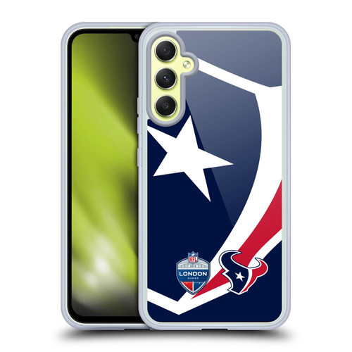 NFL 2019 London Games Oversized Texans Soft Gel Case for Samsung Galaxy A34 5G