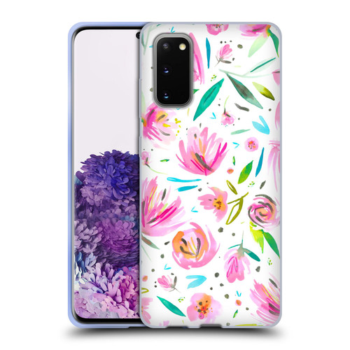 Ninola Floral Peonies Pink Soft Gel Case for Samsung Galaxy S20 / S20 5G