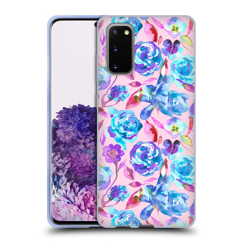 Ninola Floral Watercolour Summer Roses Soft Gel Case for Samsung Galaxy S20 / S20 5G