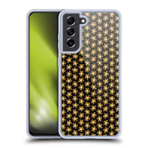 Ninola Floral Black Gold Soft Gel Case for Samsung Galaxy S21 FE 5G & MagSafe