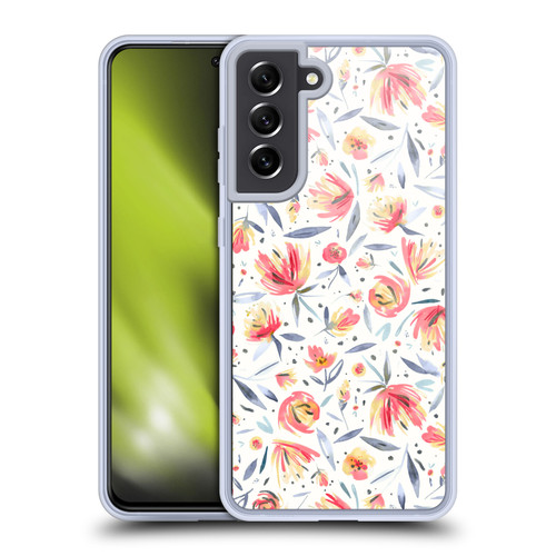 Ninola Floral Peonies Soft Gel Case for Samsung Galaxy S21 FE 5G & MagSafe