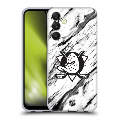 NHL Anaheim Ducks Marble Soft Gel Case for Samsung Galaxy A25 5G
