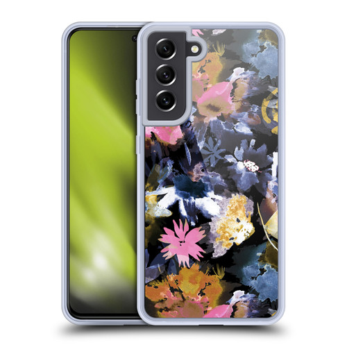 Ninola Floral Spring Memories Dark Soft Gel Case for Samsung Galaxy S21 FE 5G & MagSafe