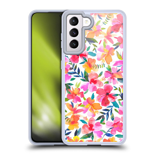 Ninola Floral Hibiscus Soft Gel Case for Samsung Galaxy S21 5G & MagSafe