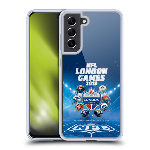 NFL 2019 London Games All Teams Soft Gel Case for Samsung Galaxy S21 FE 5G & MagSafe