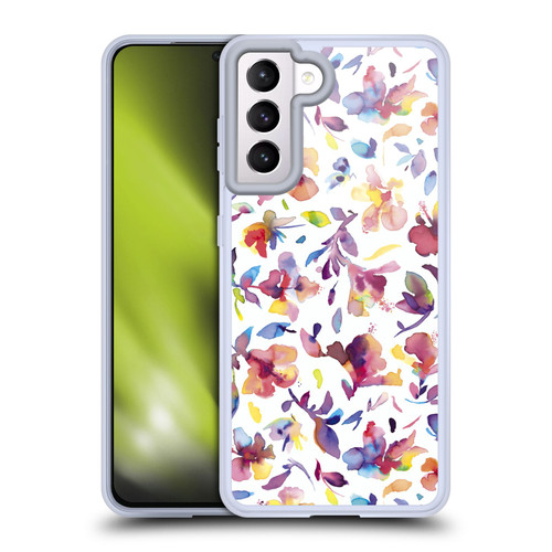 Ninola Floral Watery Hibiscus Soft Gel Case for Samsung Galaxy S21 5G & MagSafe