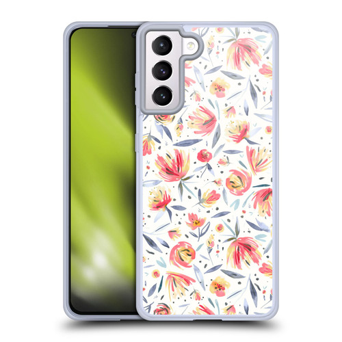 Ninola Floral Peonies Soft Gel Case for Samsung Galaxy S21+ 5G & MagSafe