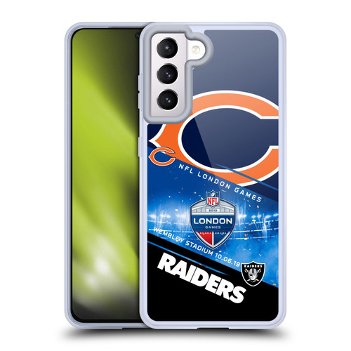 NFL 2019 London Games Bears VS. Raiders Soft Gel Case for Samsung Galaxy S21 5G & MagSafe