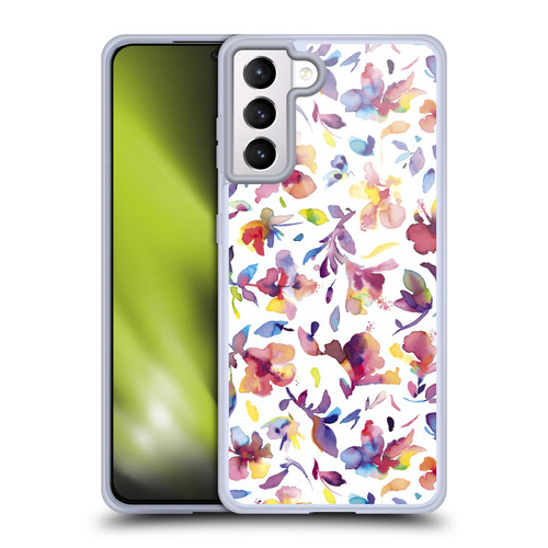 Ninola Floral Watery Hibiscus Soft Gel Case for Samsung Galaxy S21+ 5G & MagSafe