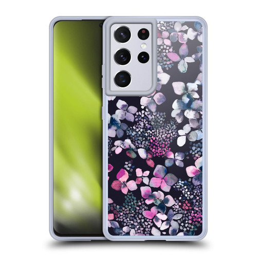 Ninola Floral Hydrangea Astronomical Soft Gel Case for Samsung Galaxy S21 Ultra 5G & MagSafe