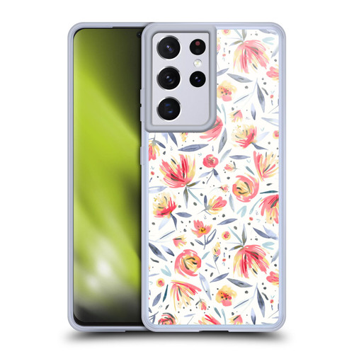 Ninola Floral Peonies Soft Gel Case for Samsung Galaxy S21 Ultra 5G & MagSafe