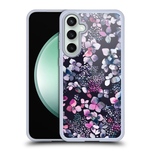 Ninola Floral Hydrangea Astronomical Soft Gel Case for Samsung Galaxy S23 FE 5G & MagSafe