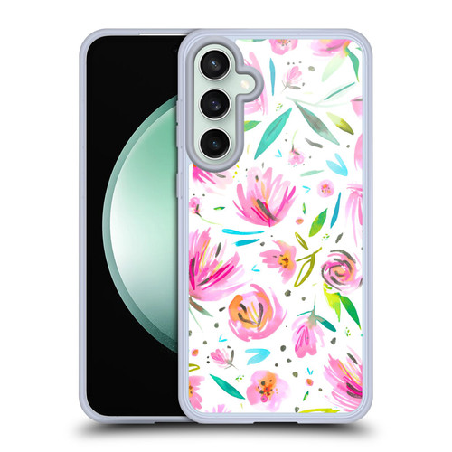 Ninola Floral Peonies Pink Soft Gel Case for Samsung Galaxy S23 FE 5G & MagSafe