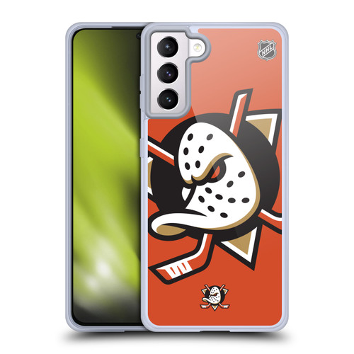 NHL Anaheim Ducks Oversized Soft Gel Case for Samsung Galaxy S21+ 5G & MagSafe