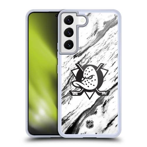 NHL Anaheim Ducks Marble Soft Gel Case for Samsung Galaxy S22 5G & MagSafe