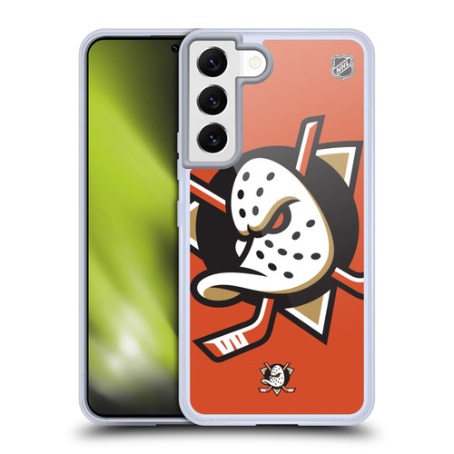 NHL Anaheim Ducks Oversized Soft Gel Case for Samsung Galaxy S22 5G & MagSafe