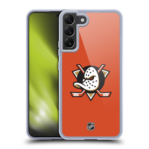 NHL Anaheim Ducks Plain Soft Gel Case for Samsung Galaxy S22+ 5G & MagSafe