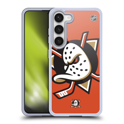 NHL Anaheim Ducks Oversized Soft Gel Case for Samsung Galaxy S23 5G & MagSafe