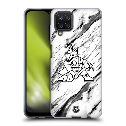 NHL Arizona Coyotes Marble Soft Gel Case for Samsung Galaxy A12 (2020)