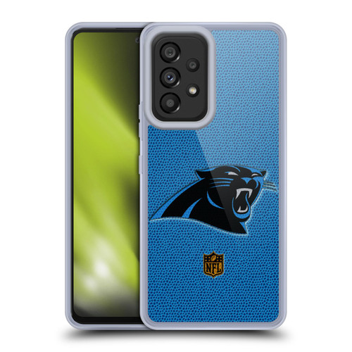 NFL Carolina Panthers Logo Football Soft Gel Case for Samsung Galaxy A53 5G (2022)