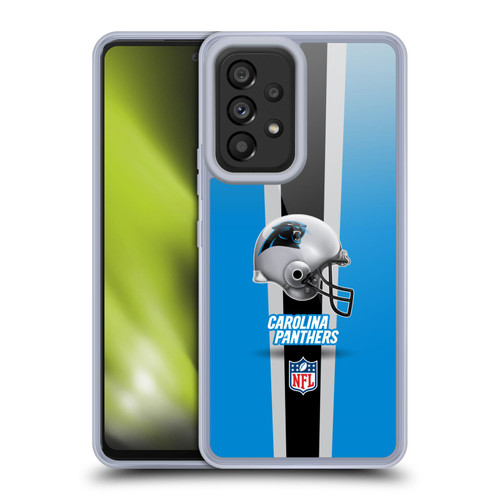 NFL Carolina Panthers Logo Helmet Soft Gel Case for Samsung Galaxy A53 5G (2022)