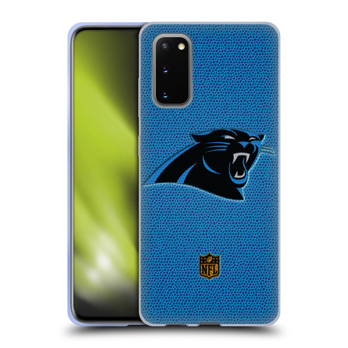 NFL Carolina Panthers Logo Football Soft Gel Case for Samsung Galaxy S20 / S20 5G
