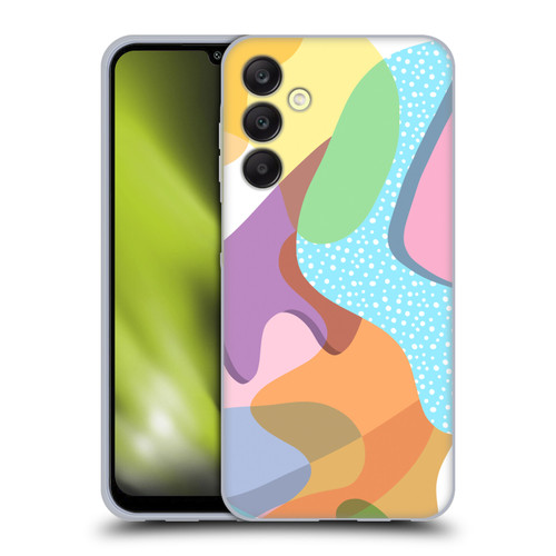 Ninola Freeform Patterns Shapes In Color Soft Gel Case for Samsung Galaxy A25 5G