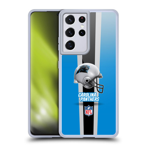 NFL Carolina Panthers Logo Helmet Soft Gel Case for Samsung Galaxy S21 Ultra 5G & MagSafe