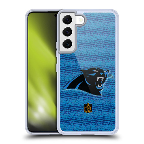NFL Carolina Panthers Logo Football Soft Gel Case for Samsung Galaxy S22 5G & MagSafe