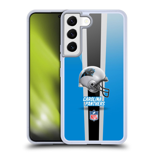 NFL Carolina Panthers Logo Helmet Soft Gel Case for Samsung Galaxy S22 5G & MagSafe