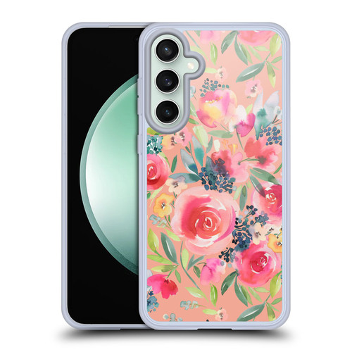 Ninola Abstract Nature Flowers Summer Roses Soft Gel Case for Samsung Galaxy S23 FE 5G & MagSafe