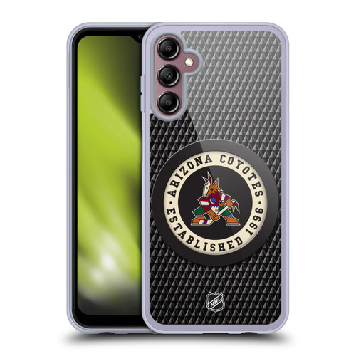 NHL Arizona Coyotes Puck Texture Soft Gel Case for Samsung Galaxy A14 5G